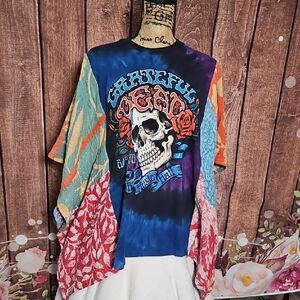 Grateful Dead Kantha Stitched Top!